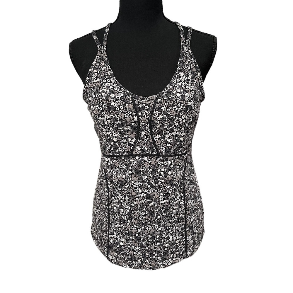 Athleta Floral Empowerment Sports Bra Tank - Size Medium